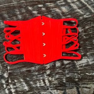 Custom made Corselet made in spandex from Waisted Couture. No tags in it. 26”